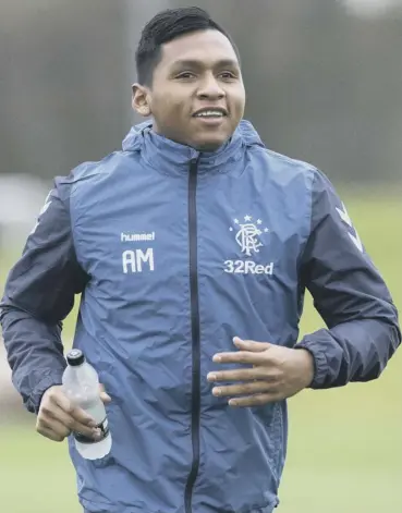  ??  ?? 0 Steven Gerrard says Alfredo Morelos reminds him of former Liverpool team-mate Luis Suarez.