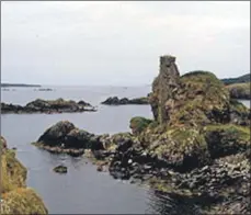  ??  ?? Dunyvaig Castle is a crumbling ruin today.