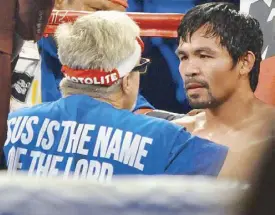  ?? abac cordero ?? Freddie Roach and Manny Pacquiao