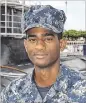  ??  ?? Seaman Zachariah Stevens of Atlanta is serving aboard the USS Texas.