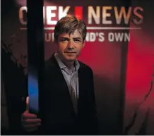  ?? CHAD HIPOLITO/ FOR NATIONAL POST ?? CHEK’s news director Rob Germain says that, financiall­y, there’s “no imminent threat of shutting down.”