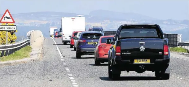  ?? Photograph: Sandy McCook ?? JAMS: The Dornoch Bridge, which has seen a doubling of traffic in recent years.