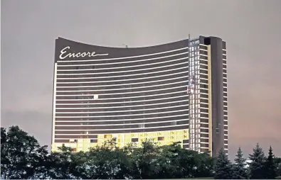  ?? STUART CAHILL / HERALD STAFF FILE ?? GAME CHANGER: Encore Boston Harbor casino is slated to open next year in Everett.