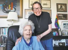  ?? Deanne Fitzmauric­e / The Chronicle 2008 ?? Phyllis Lyon (top) and Del Martin were the first samesex couple to be married in San Francisco.