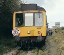  ?? RICHARD GILES ?? LAST LLANELLI: Thank you for the Llanelli and Mynydd Mawr Railway article (August issue). Attached is a view of the final train to cover the branch line under BR – the Monmouthsh­ire Railway Society’s ‘Robeston Rumbler’ from Newport on October 14, 1989 – which is seen at Cynheidre. The train was formed of DMU sets S942 (Nos. 52044+59382+51928) and S945 (Nos. 51925+59380+53643) and is waiting to return to the mainline.