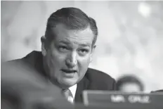  ?? Associated Press file photo ?? ■ U.S. Sen. Ted Cruz, R-Texas, speaks on Dec. 6, 2017, during a Senate Judiciary Committee hearing on Capitol Hill in Washington.