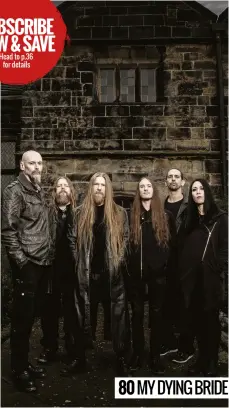  ??  ?? MY DYING BRIDE