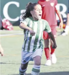  ?? ?? Betis Celebrando un gol de verdiblanc­o. ▷