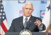  ?? THE ASSOCIATED PRESS ?? Vice President Mike Pence did not write an opinion piece for The New York Times, a spokesman said Thursday.