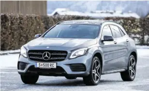  ?? BILD: SN/OFB. ?? Wie aus einem Guss: Mercedes GLA nach dem Facelift.