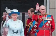  ?? LEFTERIS PITARAKIS/AP FILE PHOTO ?? Prince Philip, seen here with Queen Elizabeth II in 2014, was the longest-serving royal consort in British history. Philip died Friday at the age of 99.