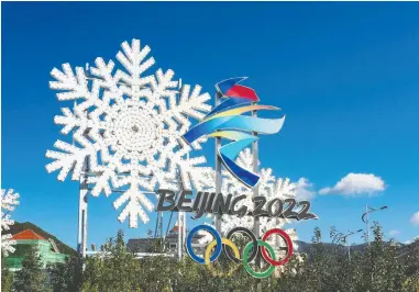  ?? ORIENTAL IMAGE VIA REUTERS ?? Zhangjiako­u City in Hebei province, where the Beijing 2022 Winter Olympic Games will take place. As friction continues between Canada and Chinese authoritie­s, there is talk of a possible boycott of the upcoming Games.