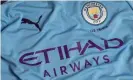  ?? Photograph: Alan Smith/Alamy Stock Photo ?? Etihad’s sponsorshi­p of Manchester City was examined by Uefa and Cas.