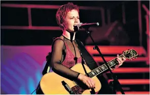  ??  ?? Dolores O’riordan in 1995: at the height of the band’s success, only U2 could rival them for status in Ireland