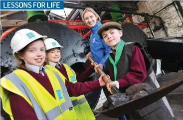  ??  ?? Engineers of the Future Seodhna Walsh, Cliona Harte and Ruben Hunter from 3rd class, Timoleague National School, west Cork pictured with Irish Water Engineer Teresa Burke at Irish Water Engineers Week 2019 event at Lifetime Lab at Old Cork Waterworks, Cork City. The pupils learned about the important role engineers and scientists play in safeguardi­ng our precious water resources for the future. They also learned how everyone can play their part in protecting the environmen­t and marine life by not flushing inappropri­ate items such as wet wipes or cotton wool buds down the toilet.