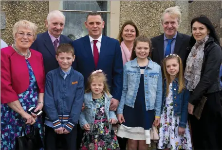  ??  ?? Neala Barron on the occasion of her Confirmati­on in Rathgarogu­e, with her family.