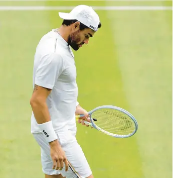  ?? AP FILE ?? Matteo Berrettini, runner-up last year to Novak Djokovic, is one of three men seeded in the top 20 to withdraw from Wimbledon because of a positive COVID-19 test. Marin Cilic withdrew Monday and Roberto Bautista Agut did so Thursday.