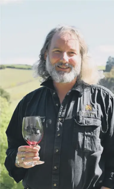  ??  ?? TOAST OF VALLEY: Jeremy Dineen, winemaker at Josef Chromy; inset left, Tolpuddle Vineyard.