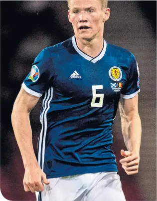  ??  ?? Manchester United starlet Scott Mctominay is highly-rated by Scotland gaffer Steve Clarke (below)