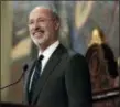  ?? ASSOCIATED PRESS ?? Gov. Tom Wolf gives his budget address at the state Capitol in Harrisburg this week.