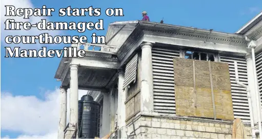  ?? (Photo: Kasey Williams) ?? The old Mandeville courthouse which was damaged by fire in 2019.