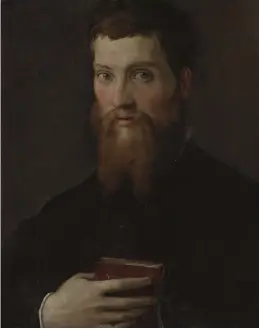  ??  ?? 4. Carlo Rimbotti, probably 1548, Francesco Salviati (1510–63), oil on panel, 52.5 × 41.5cm. Metropolit­an Museum of Art, New York