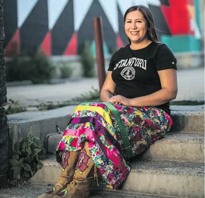  ?? SUPPLIED ?? “We are seeing a tide turning in terms of resistance to keeping symbols uncritical­ly,” says Greyeyes. “When we transform spaces, it is a way of honouring people and what they bring to the institutio­n.”