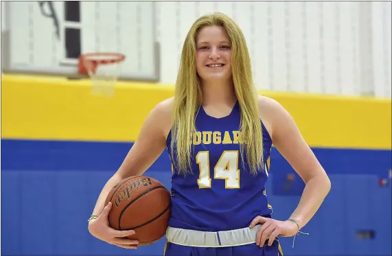  ?? PETE BANNAN — MEDIANEWS GROUP ?? Downtown East senior Caroline Brennan is the Daily Local News All-Area Girls Basketball Player of the Year.