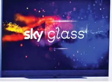  ?? ?? Web sight: New Sky Glass TV streams shows using wifi