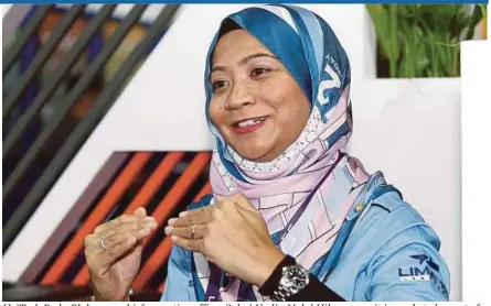  ??  ?? HeiTech Padu Bhd group chief operating officer Salmi Nadia Mohd Hilmey says it is ready to be part of the government’s initiative to push the digital economy to the next level.