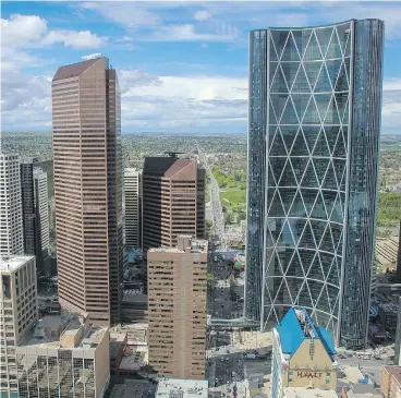  ?? HOLLY MANDARICH / POSTMEDIA NEWS FILES ?? Tax-policy changes may be part of the impetus behind the near 30-per- cent office vacancy rates in downtown Calgary, Martin Pelletier writes.
