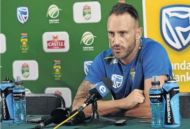  ?? /GALLO IMAGES/ LEE WARREN ?? Faf du Plessis of the Proteas is looking forward to gaining a measure of revenge over Sri Lanka, starting with the Kingsmead Test.