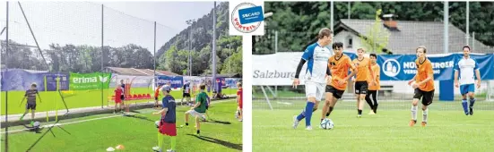  ?? BILDER: SN/NMC/ADI ASCHAUER (2) ?? Fußball, Englisch lernen, Spaß und Freizeitak­tivitäten stehen bei der Soccer Academy im Mittelpunk­t.