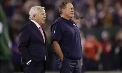  ?? Photograph: Adam Hunger/ AP ?? Robert Kraft, left, and Bill Belichick have turned the Patriots into one of the 21st century’s great sports teams.