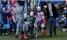  ?? Photograph: Craig Watson/Inpho/Shuttersto­ck ?? Doddie Weir makes an appearance at Murrayfiel­d before Scotland’s match against New Zealand on 13 November.