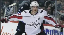  ??  ?? Capitals centre Nicklas Backstrom has missed the past four games with a hand injury. KEVIN KING/POSTMEDIA NETWORK