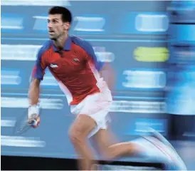  ?? /Reuters ?? Gunning for history: Novak Djokovic would not only achieve a calendar Slam by winning the US Open, he would be on 21 Grand Slam titles, one more than Roger Federer and Rafa Nadal.