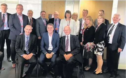  ??  ?? Liverpool City Region metro mayor Steve Rotheram told a round table meeting with Halton business leaders, that the borough had a key role to play in the area’s economic future. The meeting was organised by Halton Chamber Of Commerce and brought...