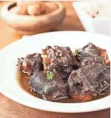  ?? SUBMITTED PHOTO ?? Irie Zulu's South African oxtail stew has carrots, onions, potatoes and special seasonings and is served over rice or polenta.