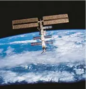  ?? NASA 2021 ?? The Internatio­nal Space Station orbits about 260 miles above Earth and has been inhabited for nearly 22 years.