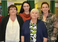  ??  ?? Dienna Ferris, Melissa Ferris, Lorraine Hickey and Mary Ferris at the Kingdom Greyhound Stadium on Saturday night.