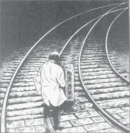  ?? Yoshihiro Tatsumi
Drawn and Quarterly ?? THE UNDERSIDE OF POSTWAR SOCIETY Yoshihiro Tatsumi’s stories were populated by working-class characters whose suffering brings more pain. Above is an image from “Abandon the Old in Tokyo.”