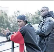  ?? Isabella Vosmikova USA Network ?? MARCC ROSE as Tupac Shakur, left, and Wavyy Jonez as Christophe­r “Biggie” Wallace in “Unsolved,” which looks at the rappers’ relationsh­ip and deaths.