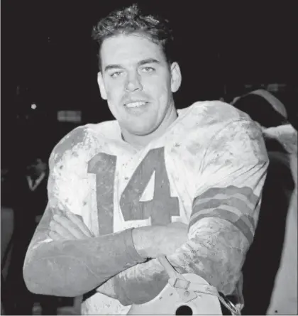  ?? ASSOCIATED PRESS FILE ?? Otto Graham led the Browns to four AAFC and three NFL championsh­ips in 10 seasons.