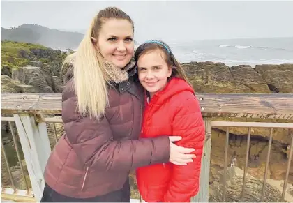  ??  ?? Cancer patient Hayley Beaumont, 31, is a single mother to 11-year-old Abbey.