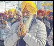  ?? HT PHOTO ?? Former Akali minister Sucha Singh Langah before the Akal Takht on Saturday.