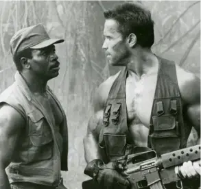  ?? INSTAGRAM ?? Arnold Schwarzene­gger le dedicó un especial mensaje a Carl Weathers y recordó cuando trabajaron juntos en Predator.