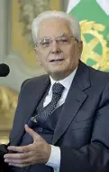  ??  ?? Presidente Sergio Mattarella