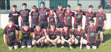  ?? ?? Mitchelsto­wn Rugby Club: Back l-r Cian Coughlan, Ben Cooke, Sean Gorry, Dylan Spillane, Sean O’Grady, Andrew McEnaney (C), Conor Dooling, Peter O’Keeffe, Eoghan Kelly, Jack Kelly. Front l-r Gearoid Desmond, Jayden Lynch, Ben Cotter, Diarmuid O’Brien, Dean Fitzharris, Lorcan Murray, Ross Barry. Missing: Darragh Casey, Jack Twomey, Stephen Flynn, Josh Kearney, Will Murphy.