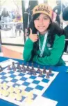  ?? ?? ▮ Marian Ramírez Sarapura calificó al torneo nacional de ajedrez de los Juegos Conade por tercer año consecutiv­o.